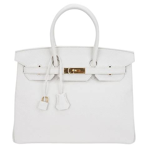 hermes birkin gold palladium 35 white|hermes birkin 35 for sale.